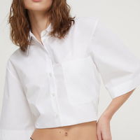 Camasa din bumbac cu maneci medii, HUGO