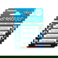 Acumulatori Panasonic Eneloop AA, 2000mAh, 2100 cicluri, preincarcati, blister 4 bucati