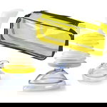 Dispozitiv anti-sufocare profesional, pentru eliberarea cailor respiratorii, portabil, contine 2 dimensiuni de conectare bucala, pentru adulti si copii, transparent + Geanta de transport, 