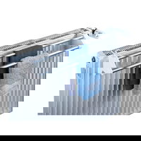 Uscator telescopic Wenko, TWIN, Aluminiu, Argintiu