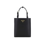 Prada Prada Leather Logo Handbag Black, Prada