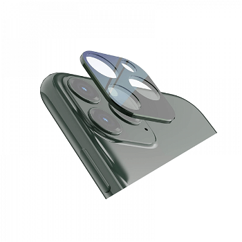 Folie protectie camera sticla securizata si rama metal pentru iPhone 11 Pro / 11 Pro Max verde, HIMO
