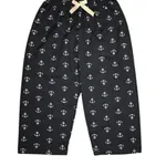 Pantaloni dama trei sferturi, culoare bleumarin, imprimeu ancora, marimea 2xl