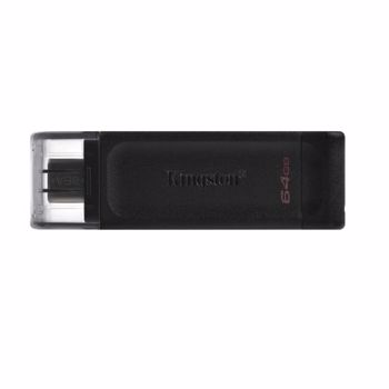 Stick USB Kingston DataTraveler 70, 64GB, USB 3.2 Type-C (Negru)