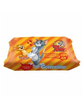 Cottonino Servetele Umede Tom Si Jerry 72 Buc. Pepene Galben Engros, 