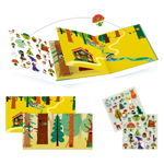 Set poveste cu autocolante detașabile/mobile Djeco Forest Sticker Story, Djeco