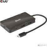 HUB USB Club 3D Club3D USB-7-in1-HUB USB-C > 2xDP/2xUSB/2xUSB-C/RJ45 100W comerț cu amănuntul, Club 3D