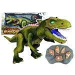 Dinozaur Verde, cu Telecomanda, Lumini si Sunete, Salamandra Kids