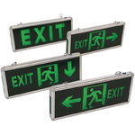 Lampa led exit 2r, 2f, 3w, ip44, autonomie 2 ore