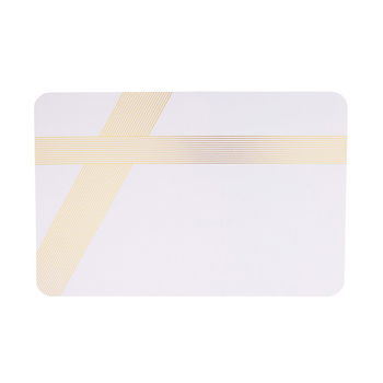 Suport pentru farfurii din Plastic Negru/ Auriu 43x23cm Moder Art