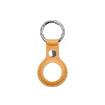 AirTag Lemontti Leather Key Ring, Maro