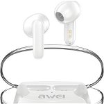 Słuchawki Awei Słuchawki Bluetooth 5.3 T85 ENC TWS Białe, Awei