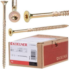 Set 100 suruburi dulgherie pentru lemn, 6x60mm KOELNER / TS-6060