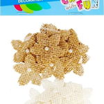 Craft with Fun DECORATIE DEK MATER FLORI ALB/NAT 3.2CM 20BUC CF, Craft with Fun