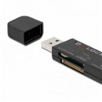 Cititor de carduri USB 3.2-A Gen1 pentru SD/Micro SD/MS, Delock 91757, Delock
