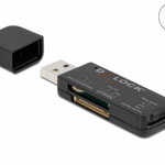 Cititor de carduri USB 3.2-A Gen1 pentru SD/Micro SD/MS, Delock 91757, Delock