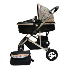 Carucior 2 in 1 transformabil landou-sport, 808 Multicolor, L-Sun