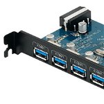 Adaptor carcasa Orico PVU3-4P, 4x USB 3.0, PCI-Express