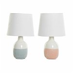 Lampă de masă DKD Home Decor Ceramică Roz 40W (25 x 25 x 41.5 cm) (2 pcs), DKD Home Decor