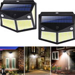 Set de 2 lampi solare cu 280 LED-uri KIBTOY, plastic, negru, 95W