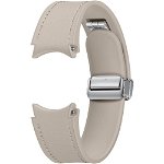 Samsung Curea smartwatch Samsung D-Buckle Hybrid Eco-Leather Band pentru Galaxy Watch6, Normal (M/L), Etoupe, Samsung