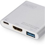 Adaptor USB 3.0 tip `C` - HDMI multiport, 4K, Power delivery, Digitus, Digitus