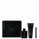 Set Prada, Luna Rossa Black, Barbati: Apa de Parfum, 100 ml + Gel de dus, 100 ml + Apa de Parfum 10ml