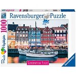 Puzzle Ravensburger - Copenhaga Danemarca, 1000 piese, Ravensburger