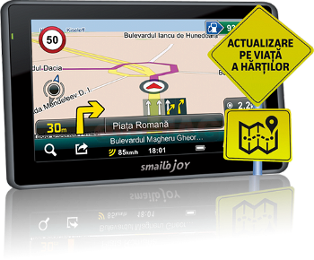 Sistem de navigatie Smailo Joy, diagonala 4.3I, Harta Full Europe + Update gratuit al hartilor pe viata