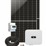 Pachet sistem fotovoltaic monofazat hibrid, 5 kW, 9x Panouri monocristaline Yingli 550 Wp, Invertor Huawei SUN 2000-5KTL-L1, Contor electronic monofazat Huawei Smart Meter DTSU666-H, Acumulator Huawei Luna 5kW, Cablu si Conectori, YINGLI SOLAR