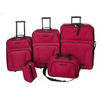 Set 5 bagaje/trollere roșu, vidaXL