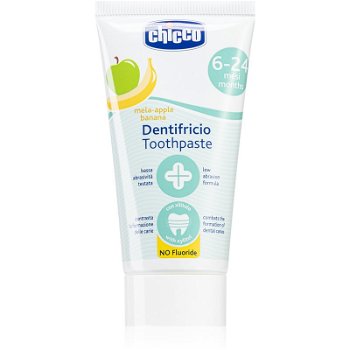 Chicco Toothpaste 6-24 months Pasta de dinti pentru copii. Apple-Banana 50 ml, Chicco