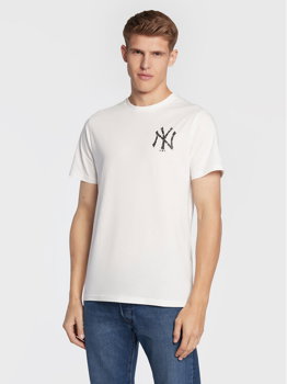 New Era Tricou New York Yankees Logo Infill 60284710 Alb Regular Fit, New Era