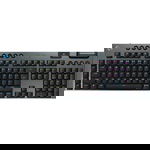 Tastatura Mecanica Gaming Logitech G915 X LIGHTSPEED, Tactile, Low-Profile, Wireless, Negru