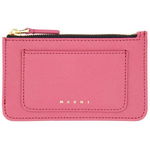 Marni MARNI LEATHER CARD HOLDER FUCHSIA, Marni