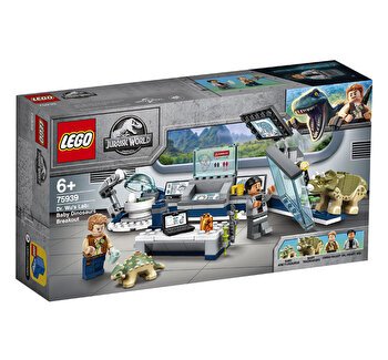 LEGO Jurassic World - Laboratorul Dr. Wu: Evadarea puilor de dinozaur 75939, 164 piese