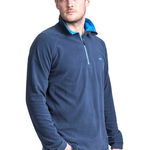 Trespass, Bluza din material microfleece cu fenta cu fermoar Blackford, Albastru inchis/Bleumarin