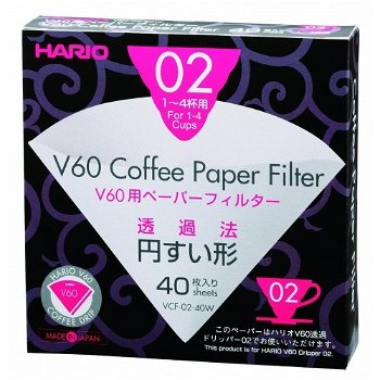 Hario V60 filtre hartie marimea 02 40 buc., Hario