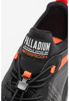 Palladium, Pantofi sport impermeabili cu insertii textile Off-Grid Matryx, Negru, Portocaliu neon, 42