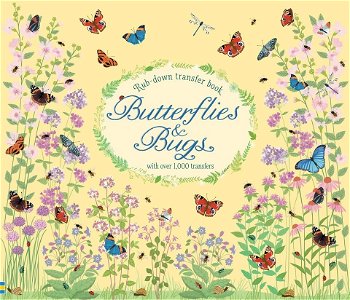 Rub-Down Transfer Book Butterflies and Bugs