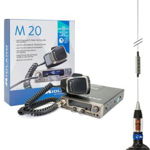 Kit Statie radio CB Midland M20 + Antena Midland LC59 cu magnet