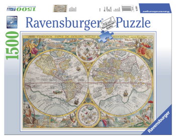 Puzzle copii si adulti harta istorica 1500 piese ravensburger, Ravensburger