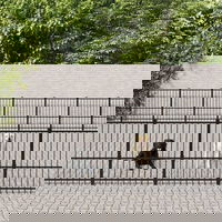 Gossi padoc pentru caini de exterior, 76,21 m2, otel, Gossi