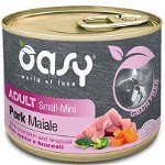 OASY Conservă pentru câini, Small/Mini, cu Porc, fără cereale 200g, Oasy