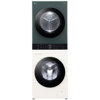 Masina de spalat rufe cu uscator LG WT1210EGF, Spalare 12 kg, Uscare 10 kg, 1400 RPM, Steam, TurboWash 360, Clasa A/A+++, Verde/Bej, LG