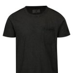 Tricou negru cu buzunar pentru barbati - Garcia Jeans Rico , Garcia Jeans