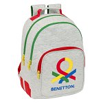 Ghiozdan Benetton Pop Gri (32 x 42 x 15 cm), Benetton