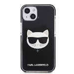 KLHCP13MTPECK iPhone 13 6.1 hardcase black/black Choupette Head, Karl Lagerfeld