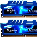 Memorie RAM GSKill RipjawsX Blue, F3-2400C11D-16GXM, 16GB, DDR3, 2400 MHz, CL11, 1.65v Dual Channel Kit, G.Skill