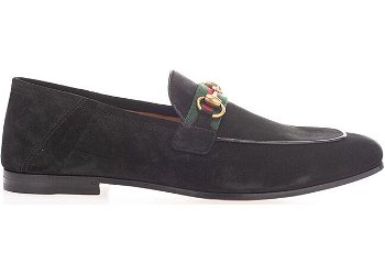 Gucci Suede Loafers Culoarea BLACK
